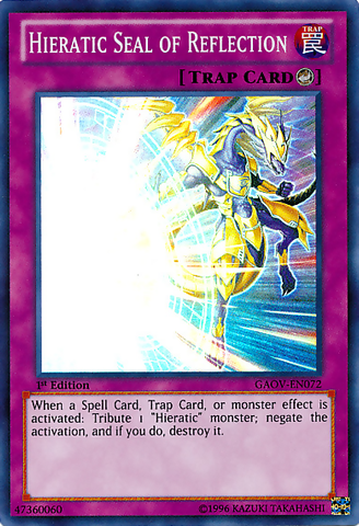 Hieratic Seal of Reflection [GAOV-EN072] Super Rare 