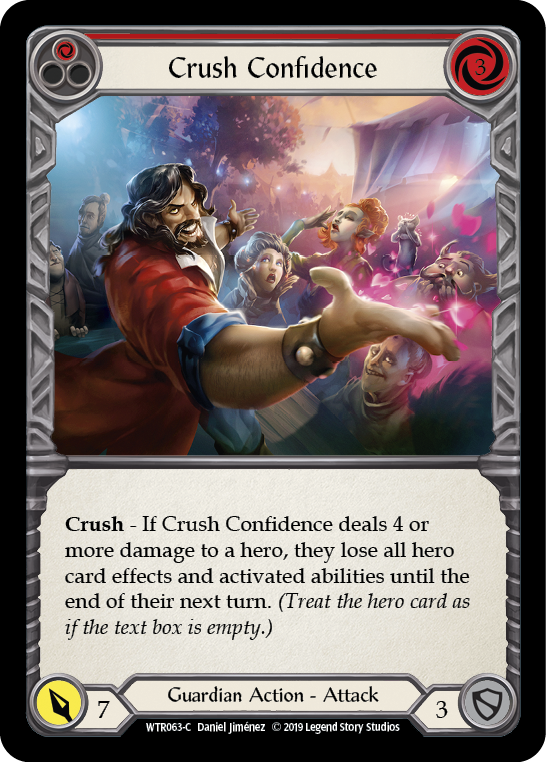 Crush Confidence (Red) [WTR063-C] (Welcome to Rathe) Alpha Print Rainbow Foil 