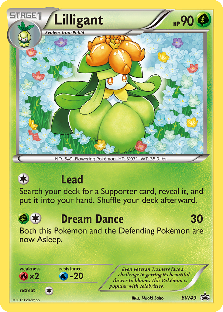 Lilligant (BW49) [Black &amp; White: Black Star Promos] 