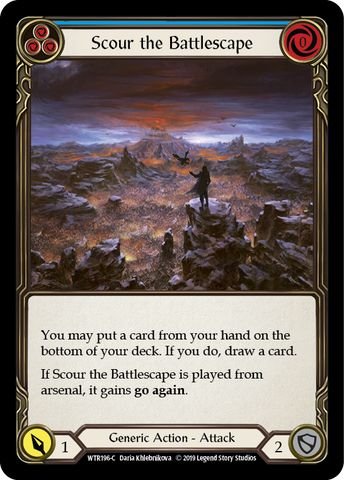 Scour the Battlescape (Blue) [WTR196-C] (Welcome to Rathe) Alpha Print Normal 