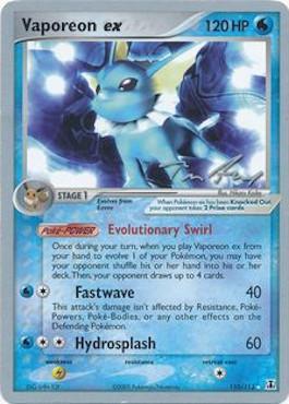 Vaporeon ex (110/113) (Legendary Ascent - Tom Roos) [World Championships 2007] 