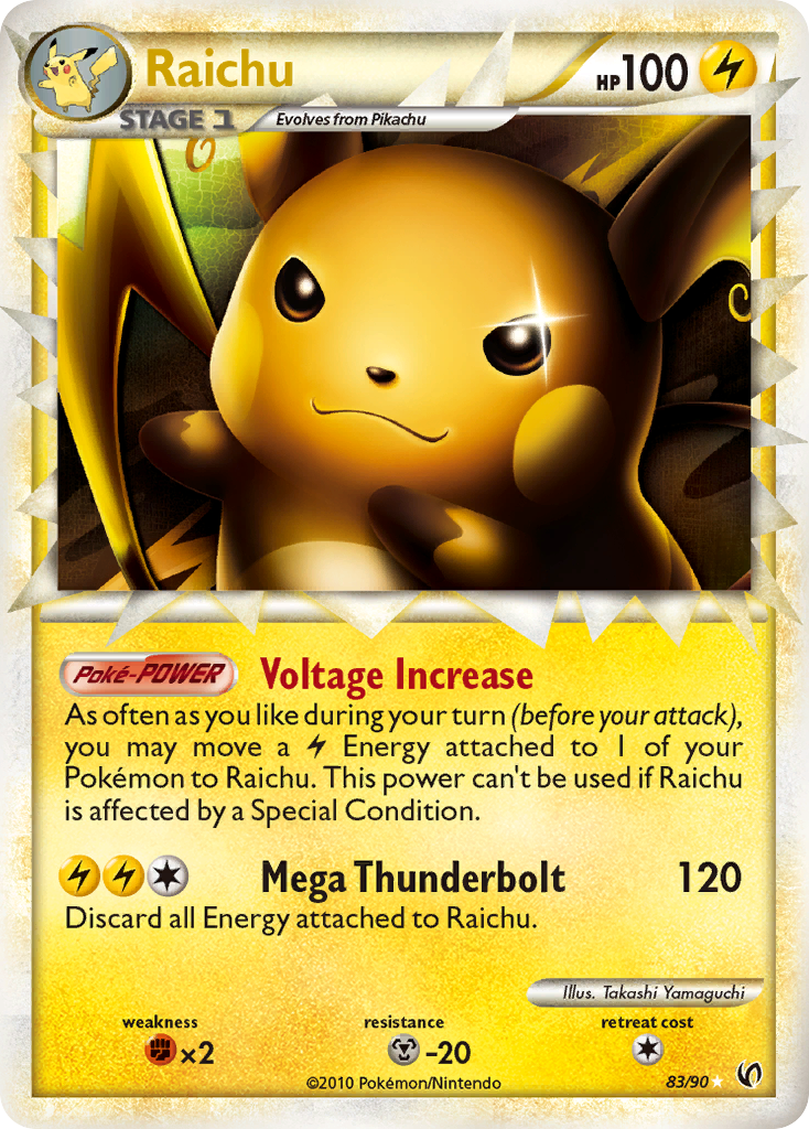 Raichu (83/90) [HeartGold &amp; SoulSilver: Undaunted] 