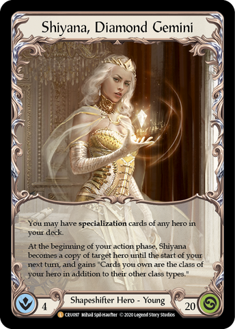 Shiyana, Diamond Gemini [CRU097] (Crucible of War) 1st Edition Cold Foil 