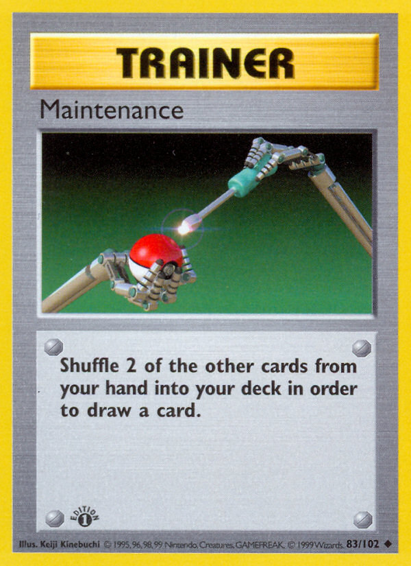 Maintenance (83/102) (Shadowless) [Base Set 1st Edition] 