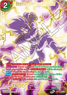 Vegeta, Omnipotent Elite (SPR) (BT15-143) [Saiyan Showdown] 