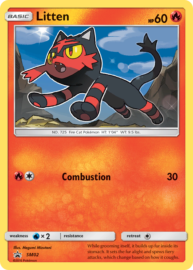 Litten (SM02) [Sun &amp; Moon: Black Star Promos] 