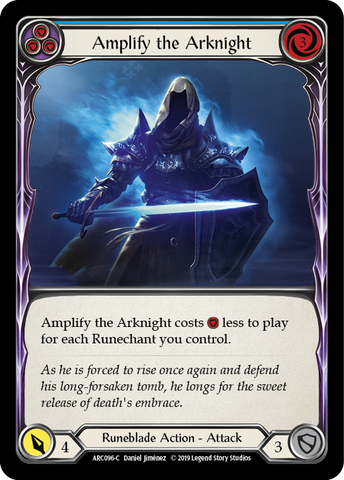 Amplify the Arknight (Blue) [ARC096-C] (Arcane Rising) 1st Edition Normal 