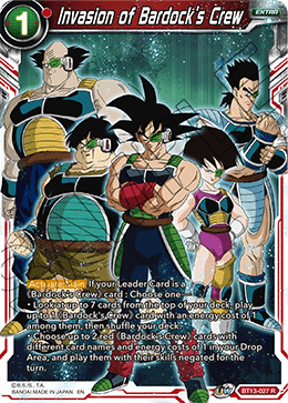 Invasion of Bardock's Crew (Rare) (BT13-027) [Supreme Rivalry] 