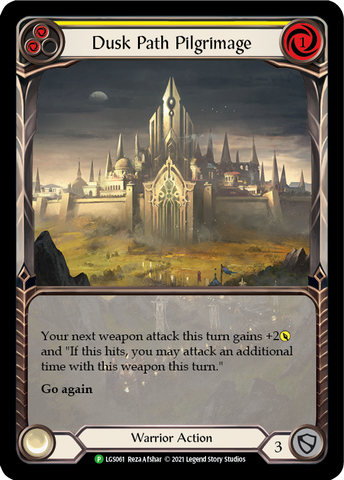 Dusk Path Pilgrimage (Yellow) [LGS061] (Promo) Rainbow Foil 