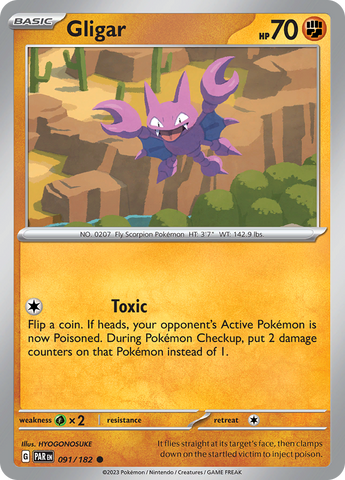 Gligar (091/182) [Scarlet &amp; Violet: Paradox Rift] 