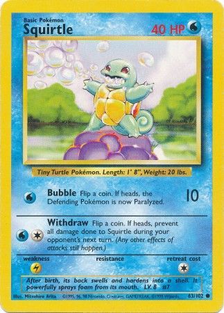 Squirtle (63/102) [Base Set Unlimited] 