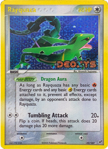 Rayquaza (22/107) (Stamped) [EX: Deoxys] 