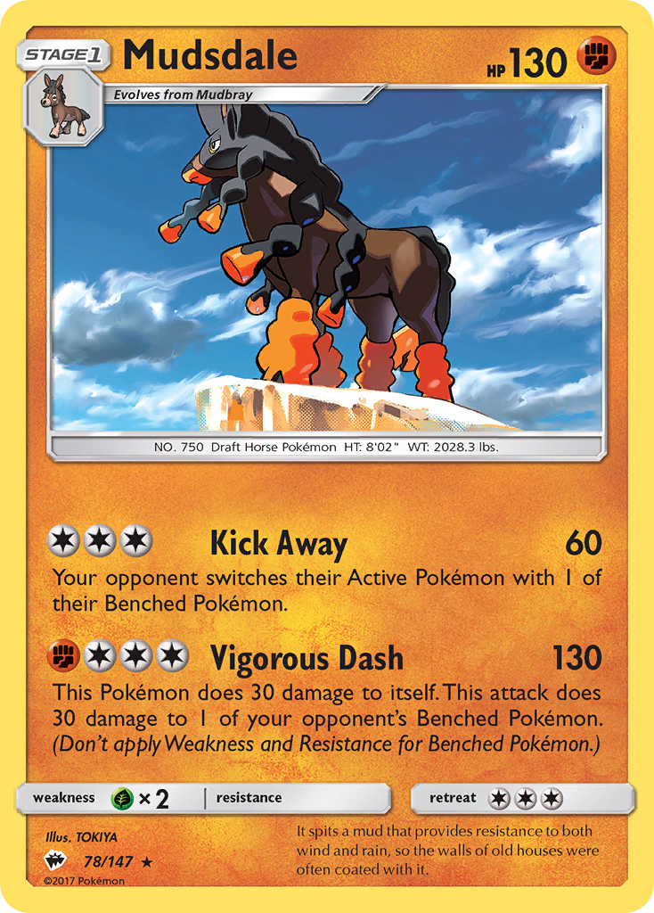 Mudsdale (78/147) [Sun &amp; Moon: Burning Shadows] 