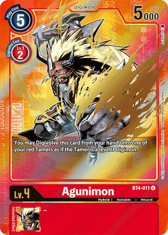 Agunimon [BT4-011] (Alternate Art) [Great Legend] 