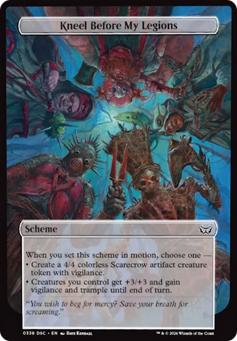 Kneel Before My Legions (Full Art) [Duskmourn: House of Horror Commander] 