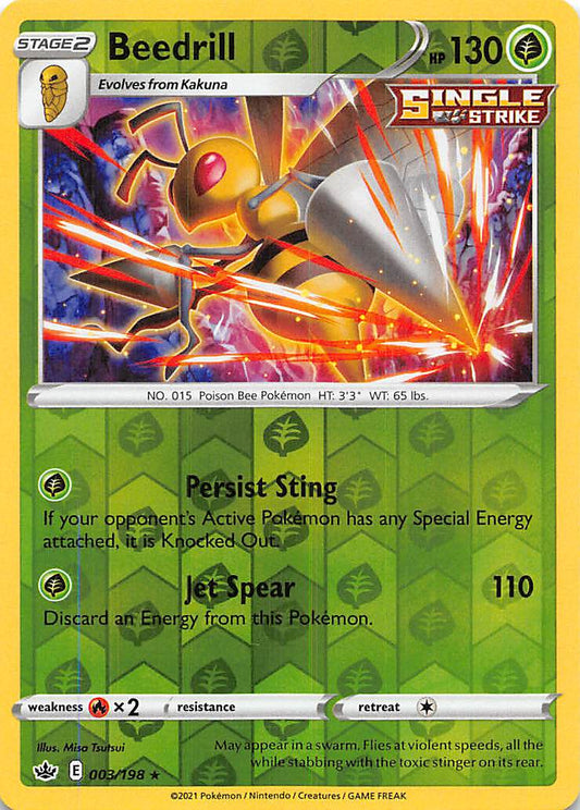 Beedrill (003/198) [Sword & Shield: Chilling Reign]