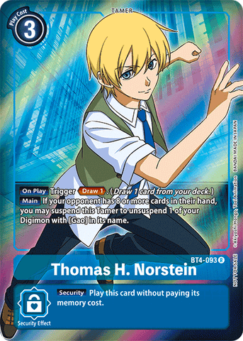 Thomas H. Norstein [BT4-093] (Buy-A-Box Promo) [Great Legend Promos] 