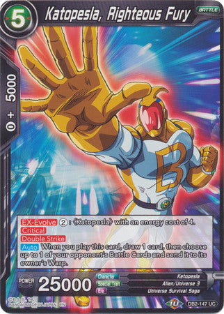 Katopesla, Righteous Fury (DB2-147) [Divine Multiverse] 