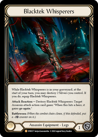 Blacktek Whisperers [DYN117] (Dynasty) Rainbow Foil 