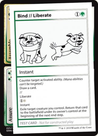 Bind // Liberate (2021 Edition) [Mystery Booster Playtest Cards] 