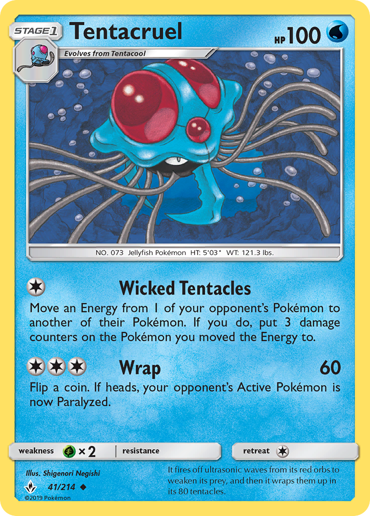 Tentacruel (41/214) [Sun &amp; Moon: Unbroken Bonds] 