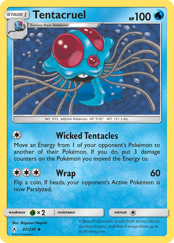 Tentacruel (41/214) [Sun &amp; Moon: Unbroken Bonds] 