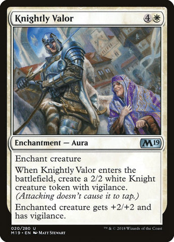 Knightly Valor [Core Set 2019] 
