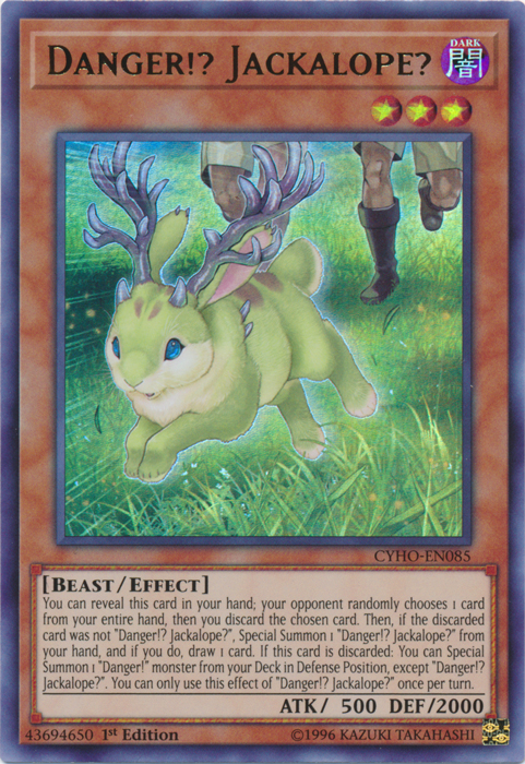 Hazard!? Jackalope? [CYHO-EN085] Ultra Rare 