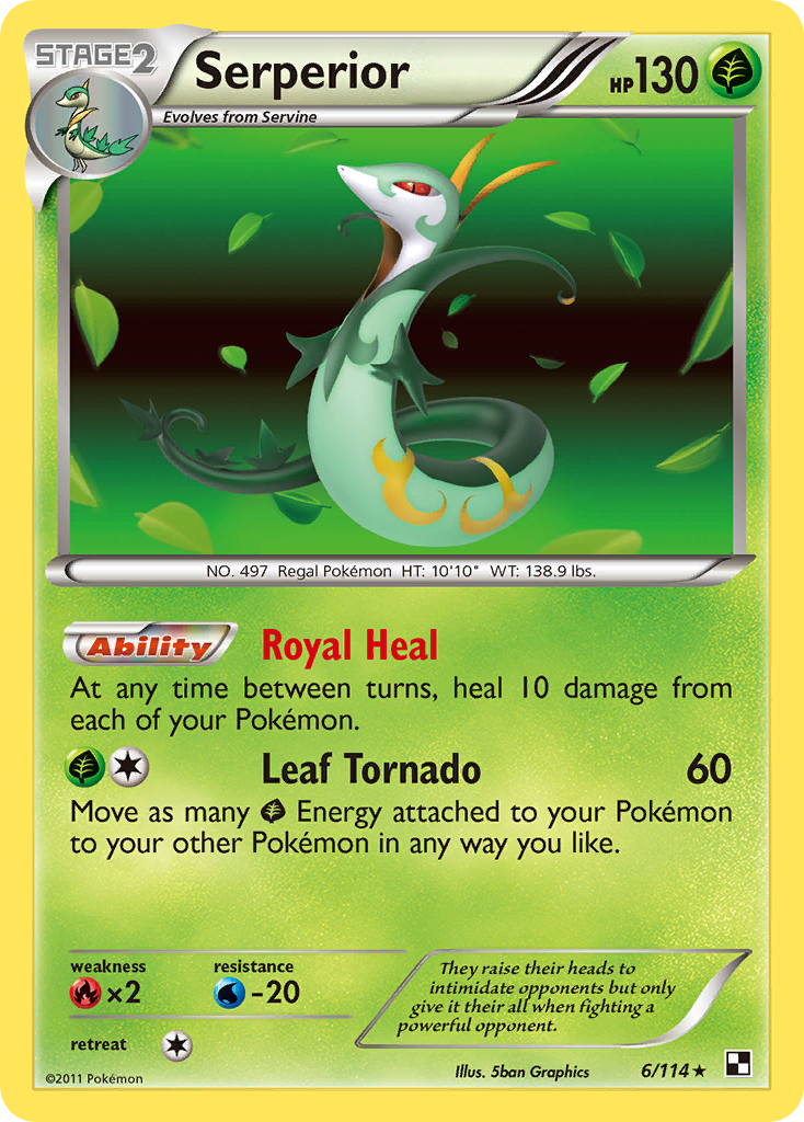 Serperior (6/114) [Black &amp; White: Base Set] 