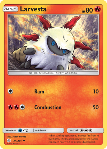 Larvesta (34/236) [Sun &amp; Moon: Cosmic Eclipse] 
