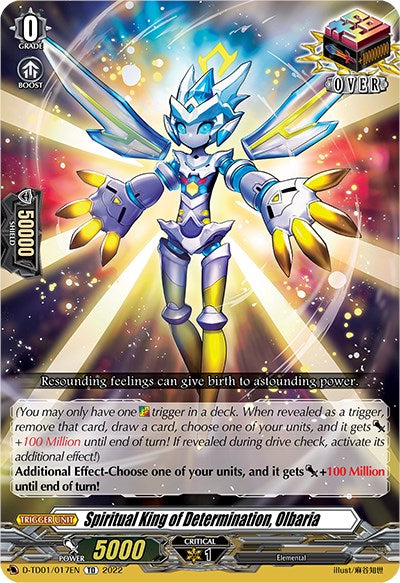 Spiritual King of Determination, Olbaria (D-TD01/017EN) [D-TD01: Urara Haneyama -Bandmaster of Blossoming Bonds-] 