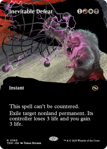 Inevitable Defeat (Borderless) [Tarkir: Dragonstorm] 
