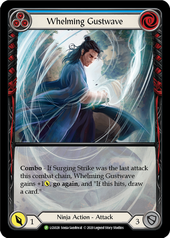 Whelming Gustwave (Blue) [LGS028] (Promo) Rainbow Foil 