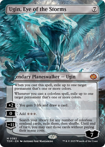 Ugin, Eye of the Storms (Borderless) [Tarkir: Dragonstorm] 