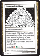 Omenpath to Naya [Mystery Booster 2 Playtest Cards] 