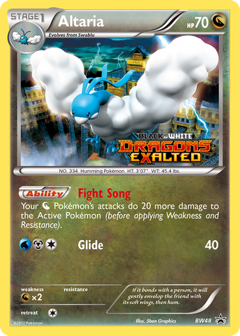 Altaria (BW48) [Black &amp; White: Black Star Promos] 