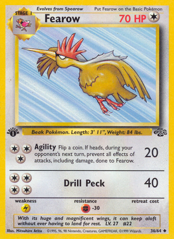 Fearow (36/64) [Jungle 1st Edition] 