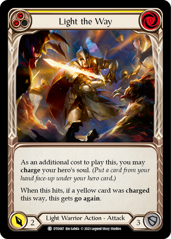 Light the Way (Yellow) [DTD067] (Dusk Till Dawn) Rainbow Foil 