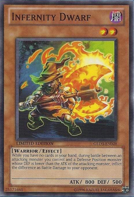 Infernity Dwarf [GLD3-EN028] Common 