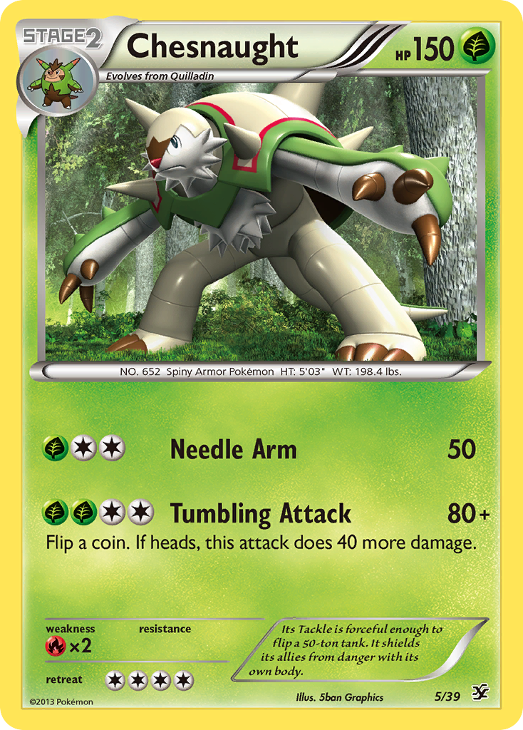 Chesnaught (5/39) [XY: Kalos Starter Set] 