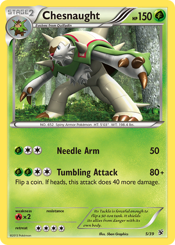 Chesnaught (5/39) [XY: Kalos Starter Set] 