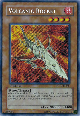 Volcanic Rocket [FOTB-EN000] Secret Rare 