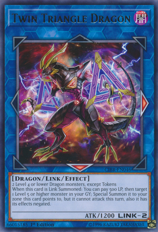 Twin Triangle Dragon [CIBR-EN046] Rare 