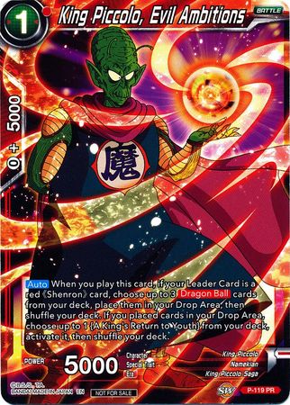 King Piccolo, Evil Ambitions (Power Booster) (P-119) [Promotion Cards] 