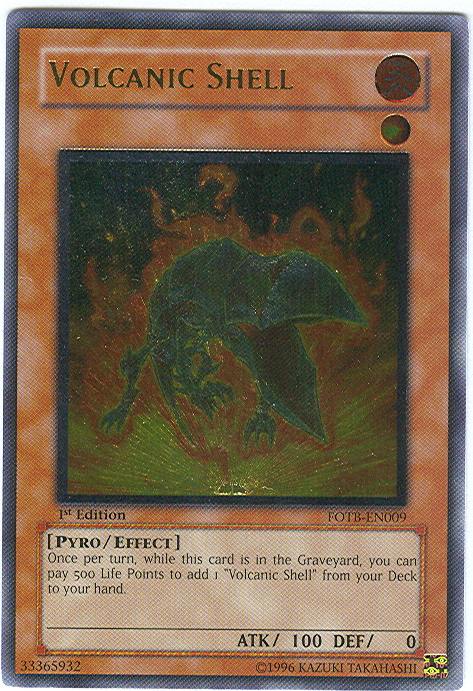 Volcanic Shell [FOTB-EN009] Ultimate Rare 