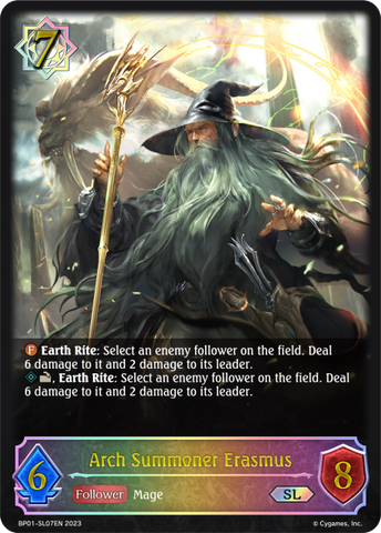 Arch Summoner Erasmus (BP01-SL07EN) [Advent of Genesis] 