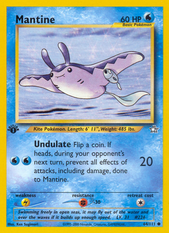 Mantine (64/111) [Neo Genesis 1st Edition] 