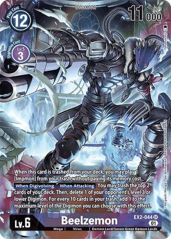 Beelzemon [EX2-044] (Alternate Art) [Digital Hazard] 