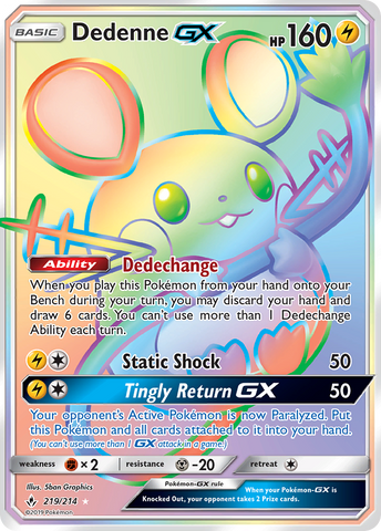 Dedenne GX (219/214) [Sun &amp; Moon: Unbroken Bonds] 