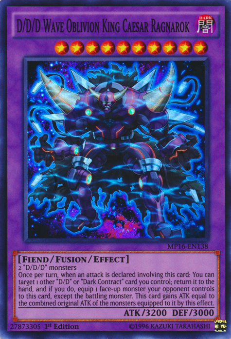 D/D/D Wave Oblivion King Caesar Ragnarok [MP16-EN138] Super Rare 